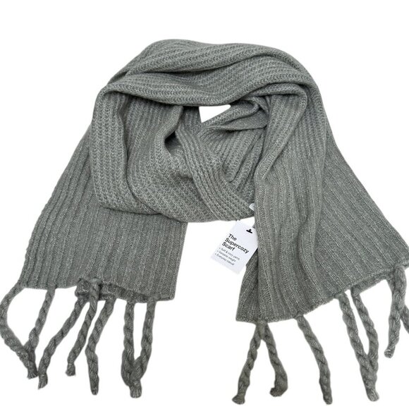 Sonoma Accessories - SONOMA The Supercozy Scarf Gray Soft Knit Blanket Scarf Womens NWT